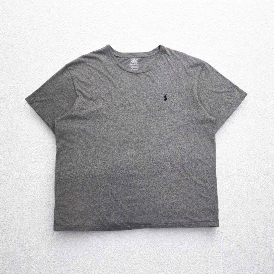 POLO RALPH LAUREN Small Pony Embroidered T-Shirt 2XL Grey Cotton