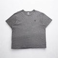 POLO RALPH LAUREN Small Pony Embroidered T-Shirt 2XL Grey Cotton