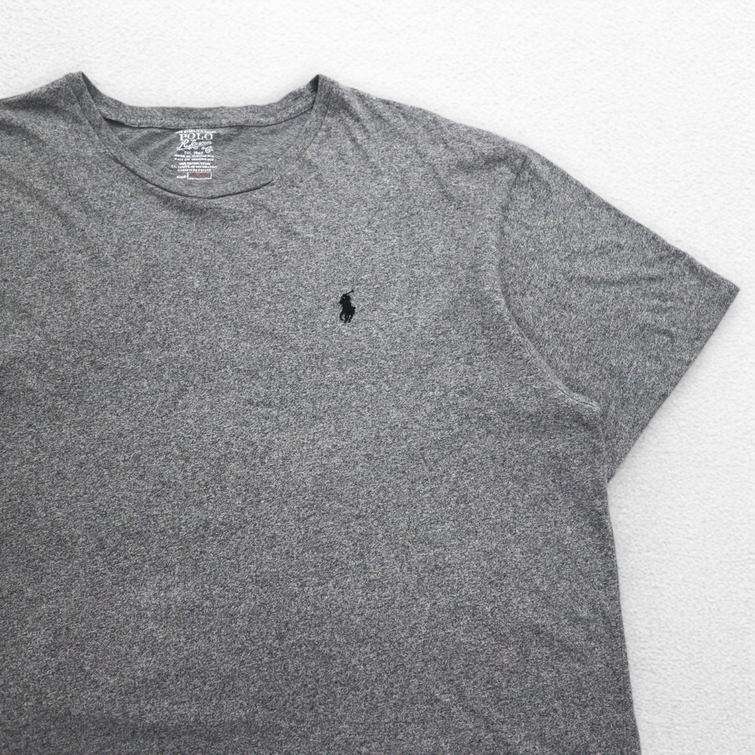 POLO RALPH LAUREN Small Pony Embroidered T-Shirt 2XL Grey Cotton