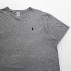 POLO RALPH LAUREN Small Pony Embroidered T-Shirt 2XL Grey Cotton