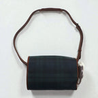 Polo Ralph Lauren Black Watch Shoulder Bag Green PVC Leather Check