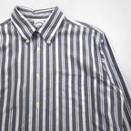 Brooks Brothers REGENT Button-Down Shirt, Size L, Gray, Striped, Non-Iron, Cotton