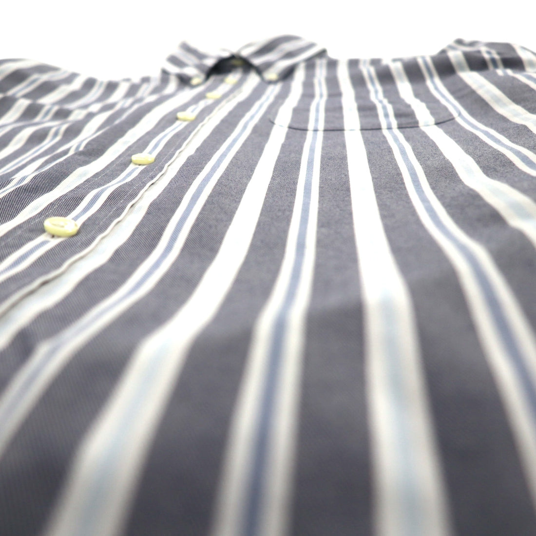 Brooks Brothers REGENT Button-Down Shirt, Size L, Gray, Striped, Non-Iron, Cotton