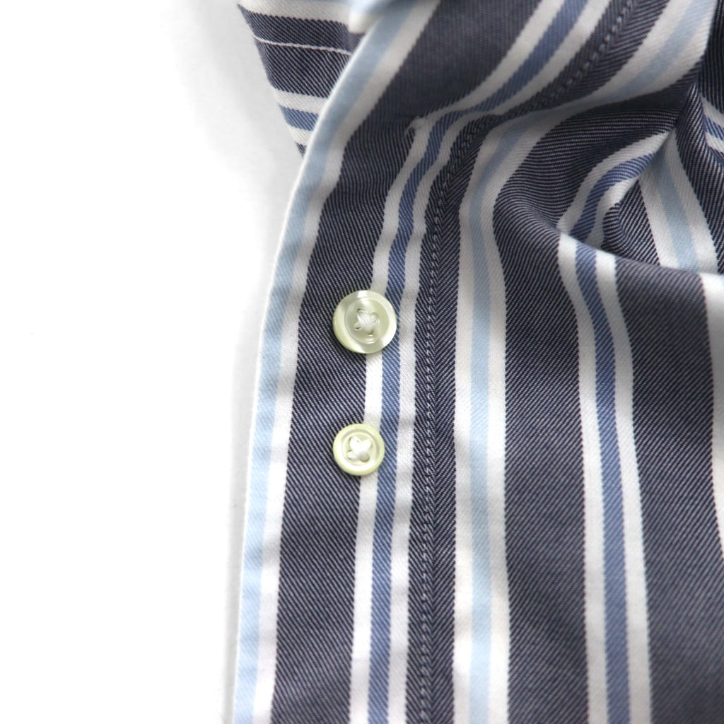 Brooks Brothers REGENT Button-Down Shirt, Size L, Gray, Striped, Non-Iron, Cotton