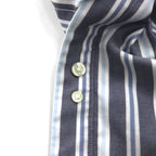 Brooks Brothers REGENT Button-Down Shirt, Size L, Gray, Striped, Non-Iron, Cotton