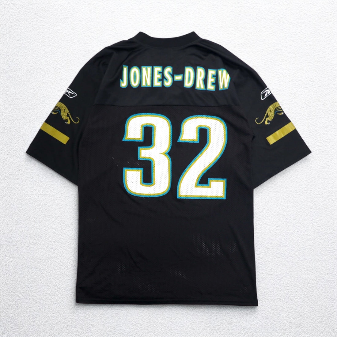 Reebok ゲームシャツ NFL PLAYERS フットボール ユニフォーム M ブラック メッシュ ナンバリング