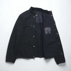 BARBOUR インターナショナル INTERNATIONAL LOCK WAX JACKET オイルド モーターサイクルジャケット M ブラック ダブルジップ MWX1176BK71