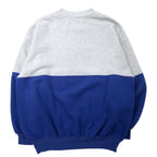 Dodger USA 90's College Print Sweatshirt L Gray Blue Cotton ST. FRANCIS