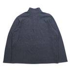Eddie Bauer Half Button Sweatshirt XL Grey Cotton