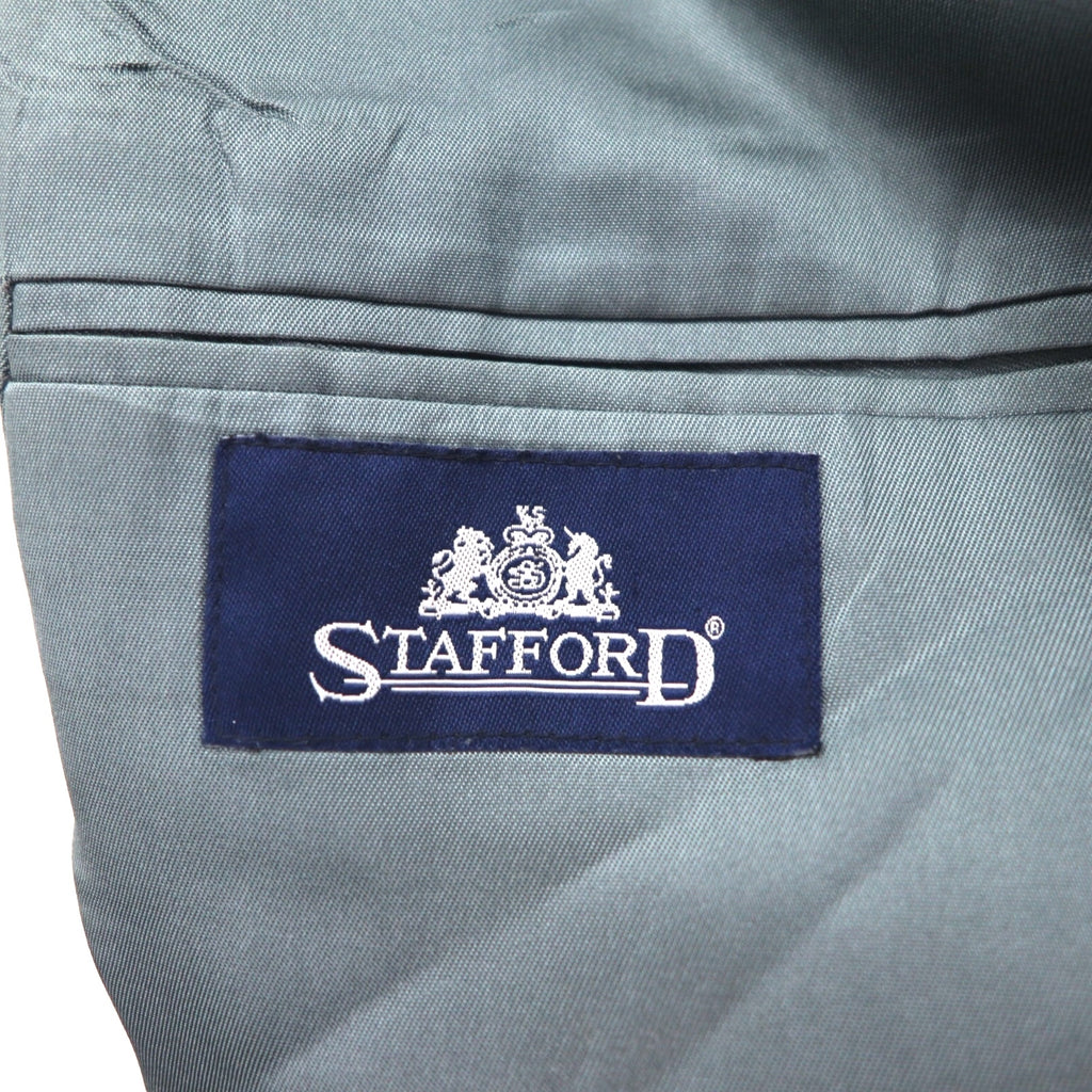 Stafford Navy Blazer, 2B, Tailored Jacket, Size L, Navy, Gold Buttons
