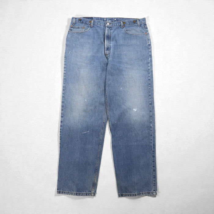 Levi's 00s 550 Relaxed Fit Tapered Denim Pants Jeans XL Indigo 550-4891 with Suspender Buttons