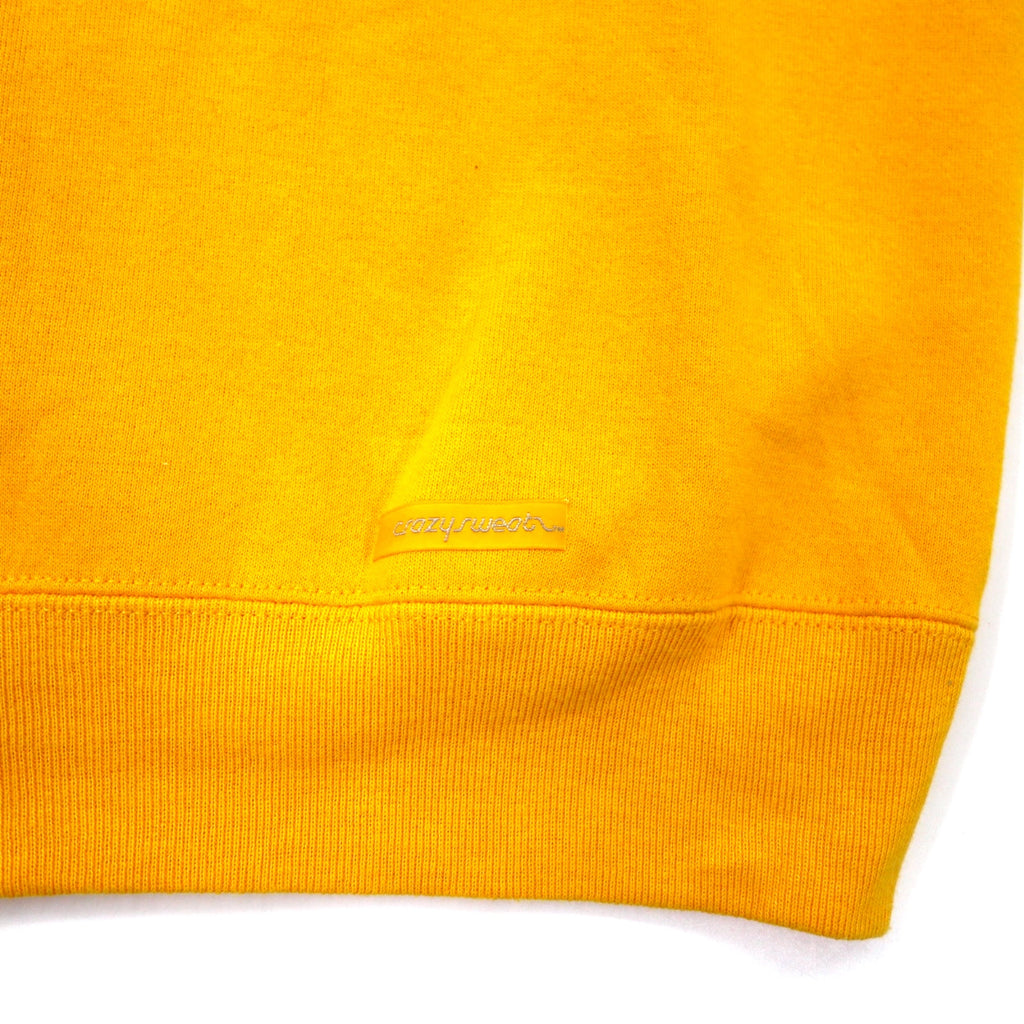 Crazy Shirts USA Made 90s Embroidered Sweatshirt S Yellow Cotton Fleece Lining HONOLULU