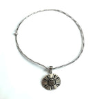 Hopi Vintage Indian Jewelry Necklace, Hopi Indian Jewelry, Sun Face Necklace, Silver 925, Tribal