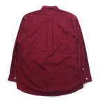 nautica 90s button down shirt, XL, burgundy, cotton, made in Jamaica