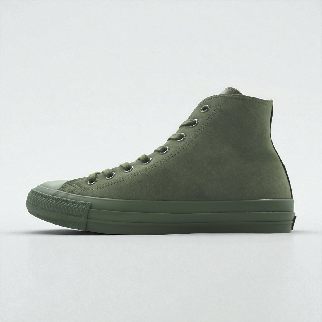 CONVERSE × ENGINEERED GARMENTS × BEAMS オールスター ALL STAR 100 OX ハイカット スニーカー 26.5cm カーキ スエード レザー キャンバス 1CL015 未使用品