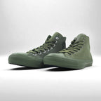 CONVERSE x ENGINEERED GARMENTS x BEAMS ALL STAR 100 OX High-Top Sneakers, Size 26.5cm, Khaki Suede, Leather, and Canvas, 1CL015, Unused