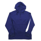 NIKE Half Zip Anorak Parka M Navy Sleeve Logo Swoosh NSW JKT HD WVN PKBL 833867-429