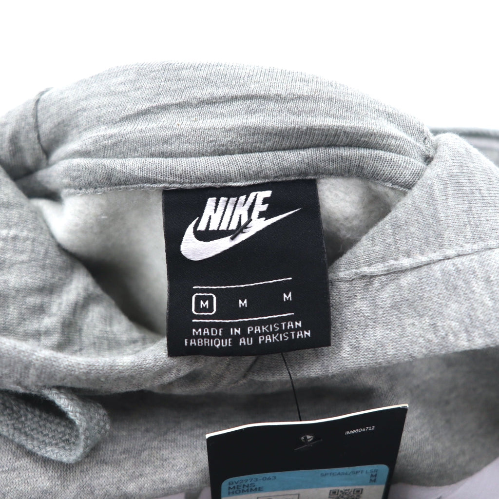 NIKE Swoosh Logo Print Pullover Hoodie M Grey NSW CLUB HOODIE BV2973-063 Made in Pakistan Unused