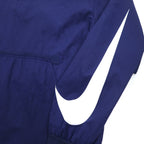 NIKE Half Zip Anorak Parka M Navy Sleeve Logo Swoosh NSW JKT HD WVN PKBL 833867-429