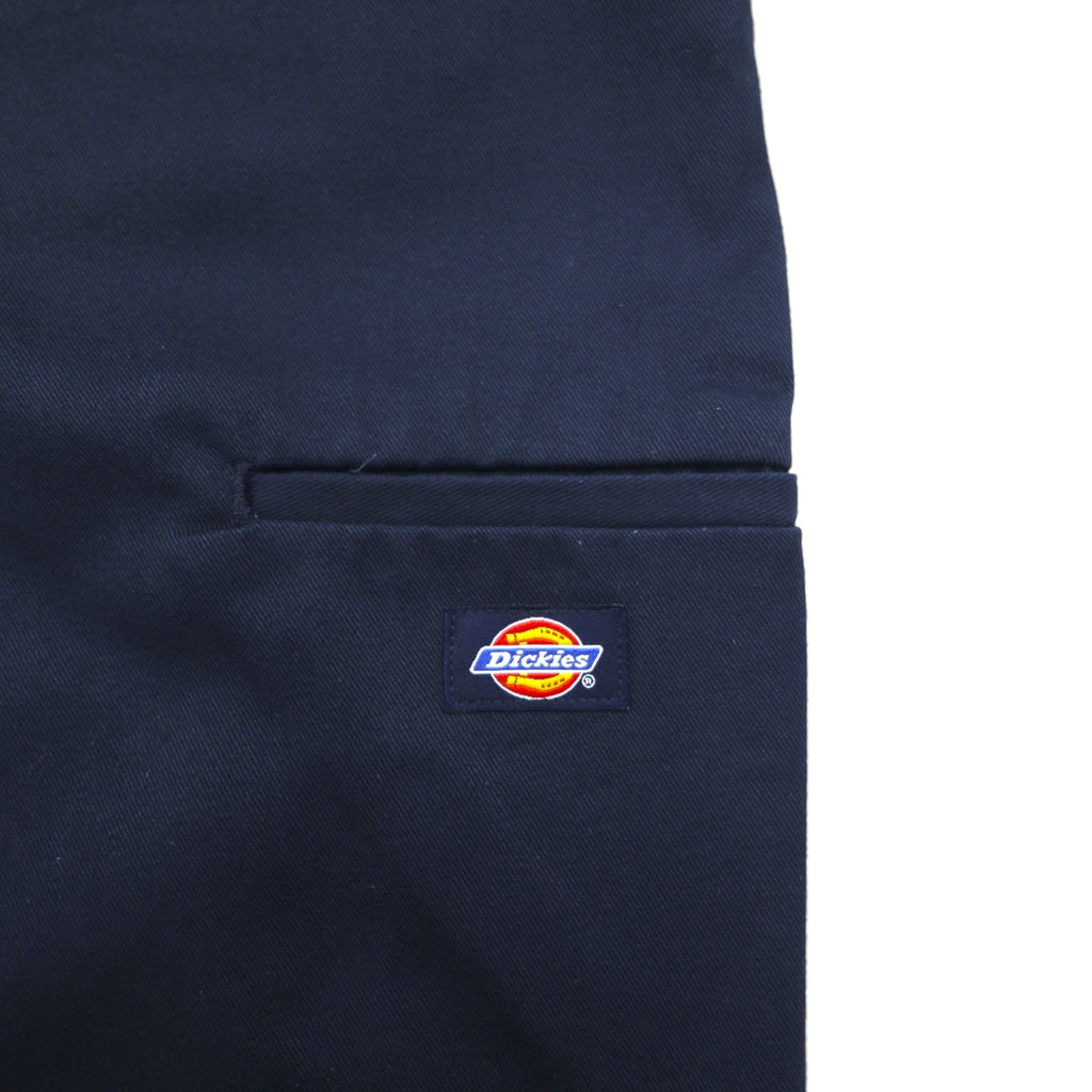 Dickies Double Knee Chino Work Pants, Size L, Navy, Polyester and Cotton, Wide Fit, 85283DN