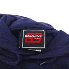 GENUINE STUFF College Arch Logo Hoodie, 2XL, Navy Cotton, Kangaroo Pocket, BUTLER