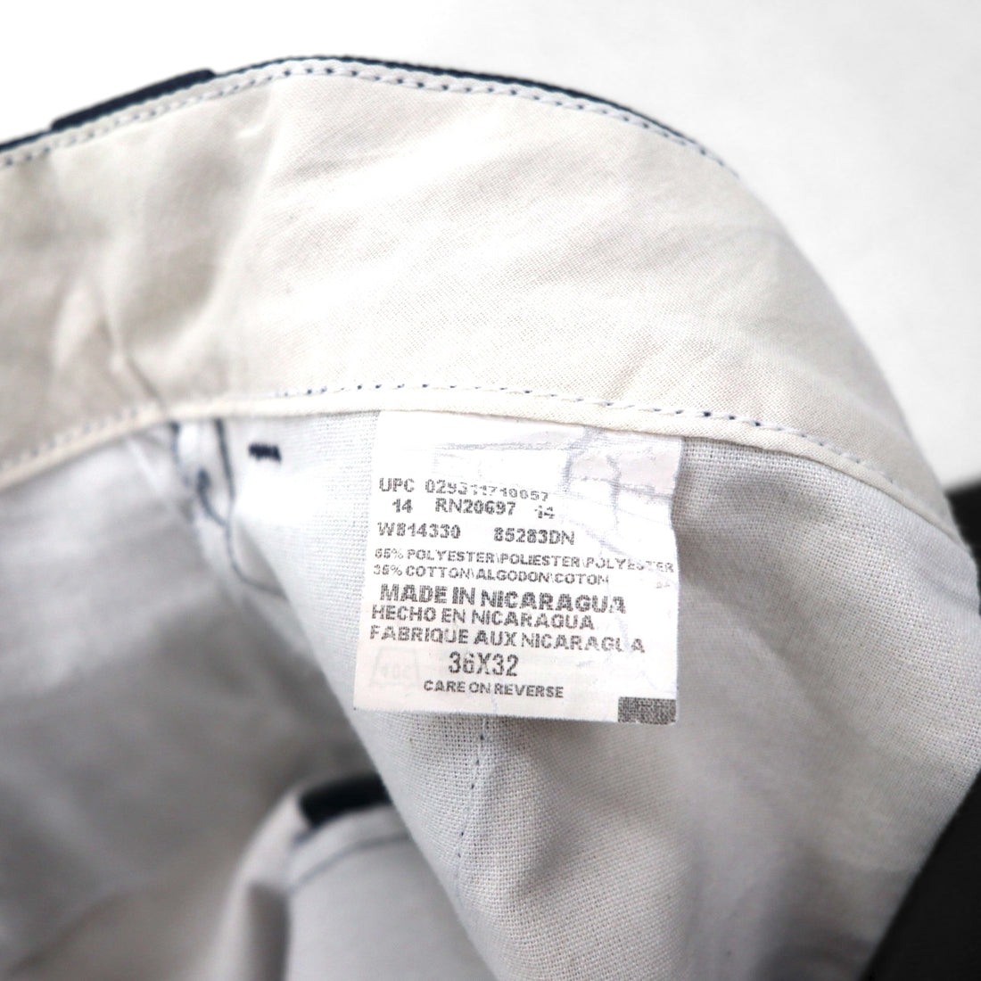 Dickies Double Knee Chino Work Pants, Size L, Navy, Polyester and Cotton, Wide Fit, 85283DN