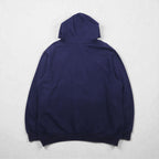 GENUINE STUFF College Arch Logo Hoodie, 2XL, Navy Cotton, Kangaroo Pocket, BUTLER