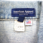 American Apparel USA-Made Denim Jacket, Size S, Indigo and Blue, Cotton