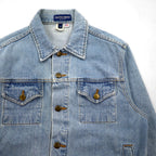 American Apparel USA-Made Denim Jacket, Size S, Indigo and Blue, Cotton