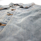 American Apparel USA-Made Denim Jacket, Size S, Indigo and Blue, Cotton