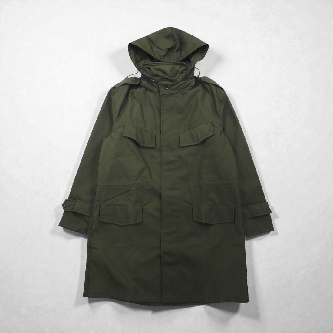 Belgian Army 80s Vintage Field Parka M88 Military Mod Coat, Size M, Khaki,