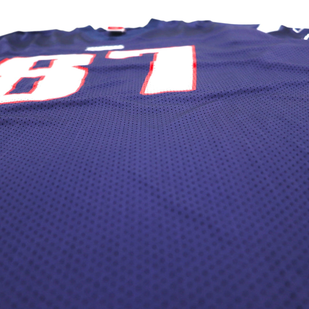 Reebok Game Shirt NFL Patriots Football Uniform XL Navy Mesh Nylon Numbering