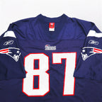 Reebok Game Shirt NFL Patriots Football Uniform XL Navy Mesh Nylon Numbering