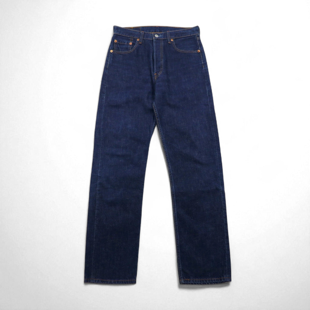 Levi's 00s 501 Straight Denim Jeans, Size M, Indigo and Blue, Button Fly