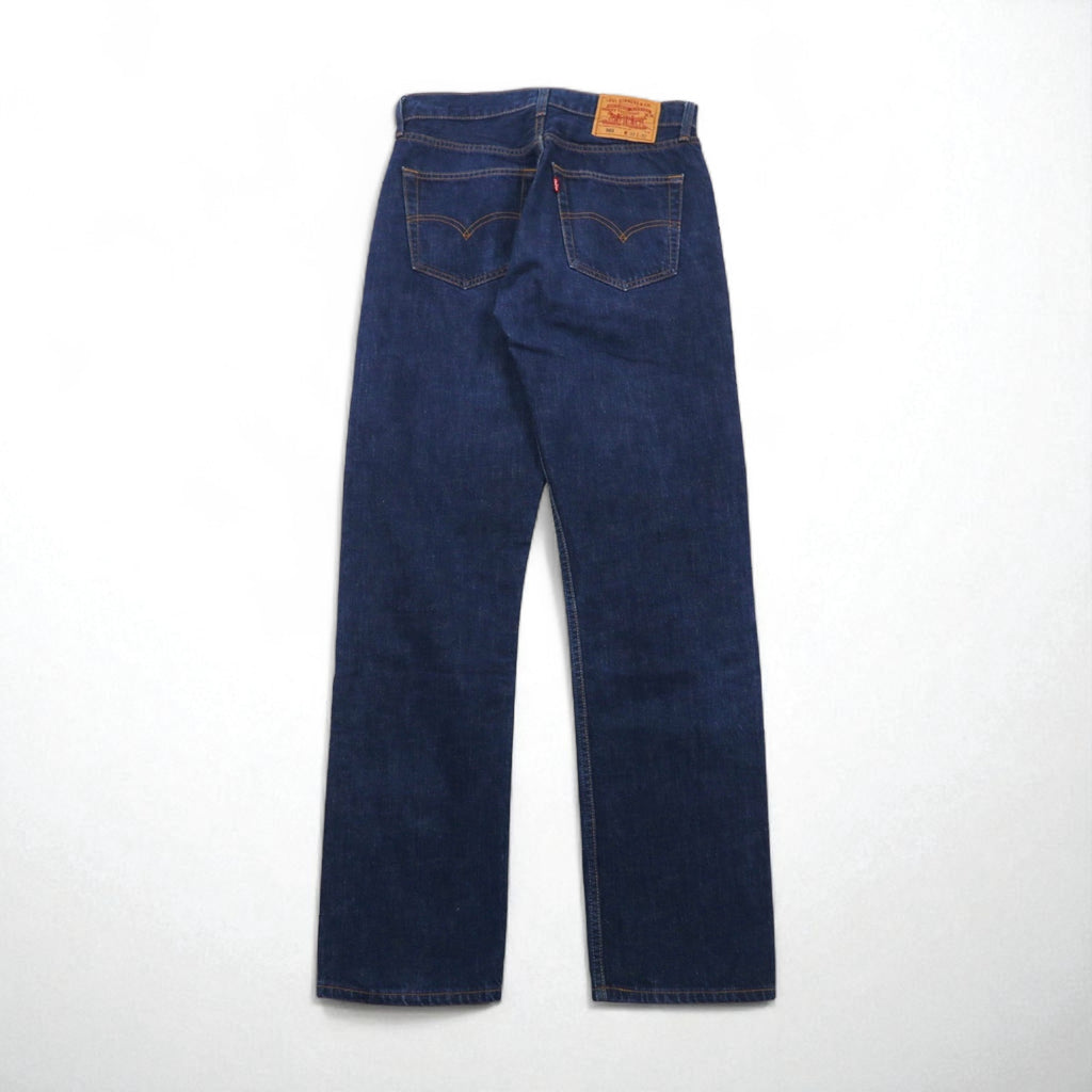 Levi's 00s 501 Straight Denim Jeans, Size M, Indigo and Blue, Button Fly