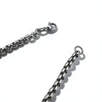 Vintage Silver Cross Necklace ヴィンテージ 浮き唐草彫り クロス 十字架 ネックレス ブラックオニキス シルバー 925