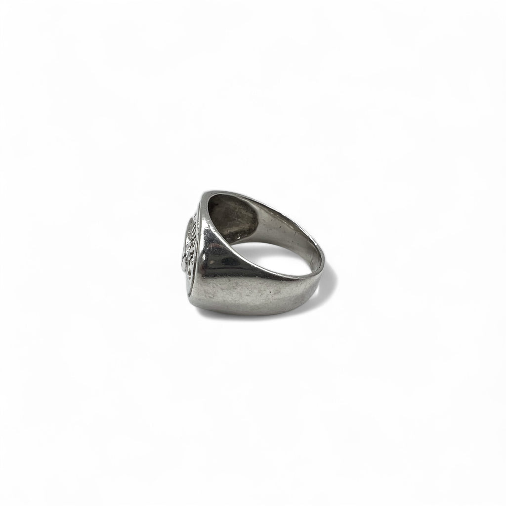 DKNY 00s Signet Ring, Size 15, Silver 925, New York, 2001