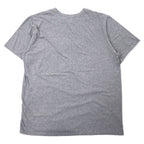 NIKE Swoosh Logo Print T-Shirt XXL Grey Cotton ATHLETIC CUT Big Size Made in El Salvador