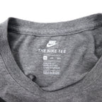 NIKE Swoosh Logo Print T-Shirt XXL Grey Cotton ATHLETIC CUT Big Size Made in El Salvador