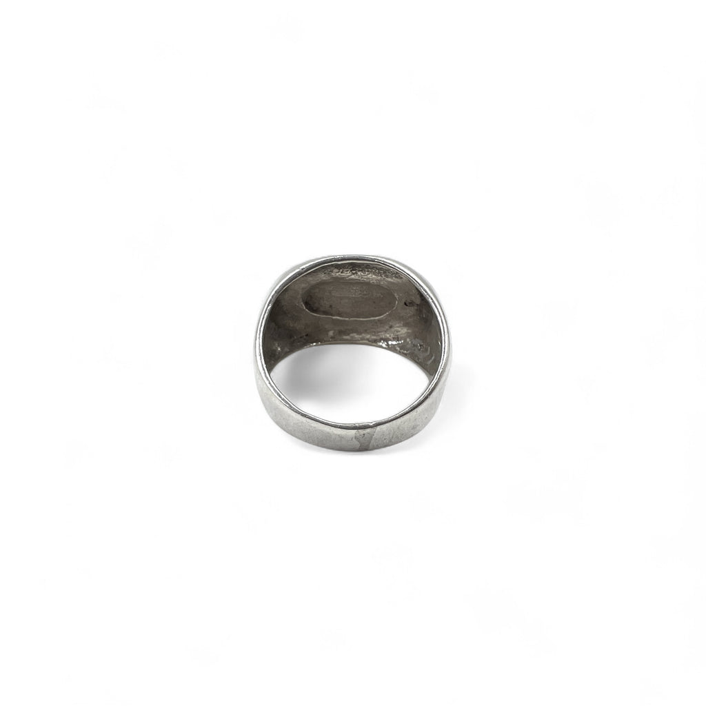 DKNY 00s Signet Ring, Size 15, Silver 925, New York, 2001