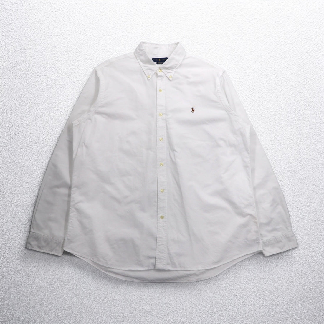 RALPH LAUREN オックスフォード ボタンダウンシャツ 2XL ホワイト CLASSIC FIT スモールポニー刺繍
