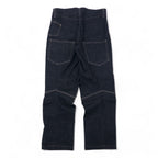 MARITHE FRANCOIS GIRBAUD 3D cut denim pants S Blue Dark navy Cotton Stretch Zipper fly Made in Japan