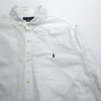 RALPH LAUREN オックスフォード ボタンダウンシャツ 2XL ホワイト CLASSIC FIT スモールポニー刺繍