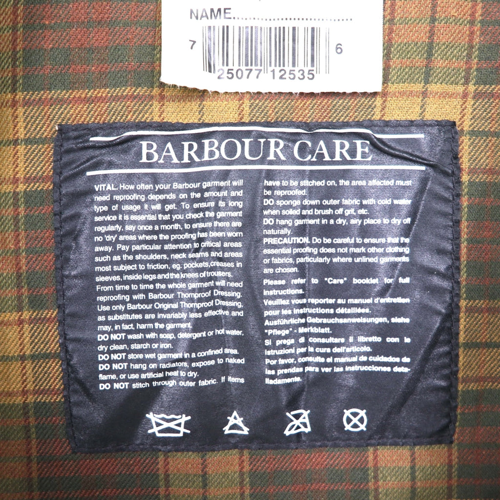BARBOUR イギリス製 ビューフォート BEAUFORT オイルドジャケット 2XL ブラウン ワックスドコットン 3ロイヤルワラント