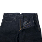 MARITHE FRANCOIS GIRBAUD 3D cut denim pants S Blue Dark navy Cotton Stretch Zipper fly Made in Japan