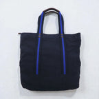 Polo Ralph Lauren Vintage Big Pony Canvas Tote Bag Navy Embroidery Zip