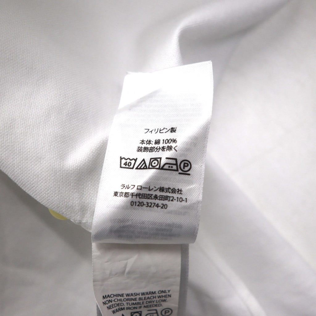 RALPH LAUREN オックスフォード ボタンダウンシャツ 2XL ホワイト CLASSIC FIT スモールポニー刺繍