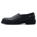 日本然リトテ-古着オンライン-COMME des GARCONS ラバーソール スリッポン ローファー 24.5cm ブラック レザー-COMME des GARCONS Rubber Sole Slip-on Loafers US6.5 Black Leather