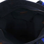 Polo Ralph Lauren Vintage Big Pony Canvas Tote Bag Navy Embroidery Zip