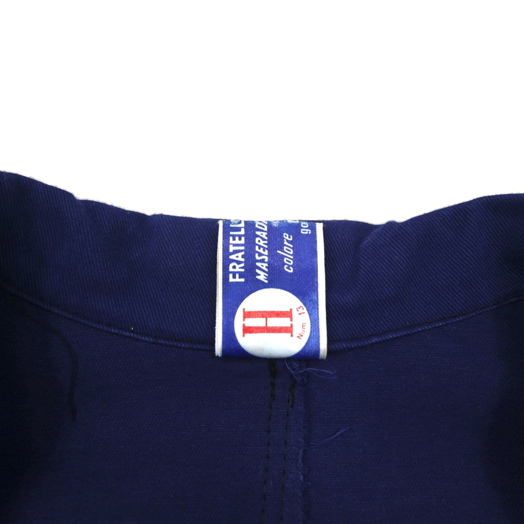 Vintage 70s Italy Made Work Jacket FRATELLI MONTI 70年代 イタリア製 ユーロワーク カバーオール ワークジャケット XL ブルー SANFOR
